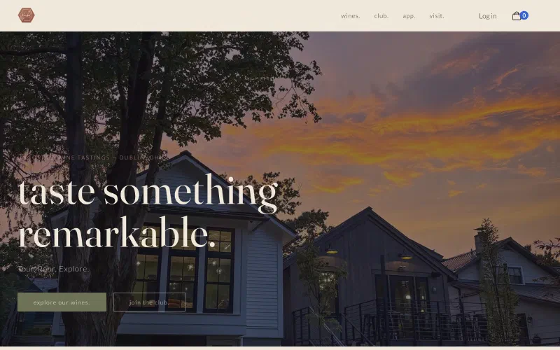The Uncorked Wine Tastings storefront home page